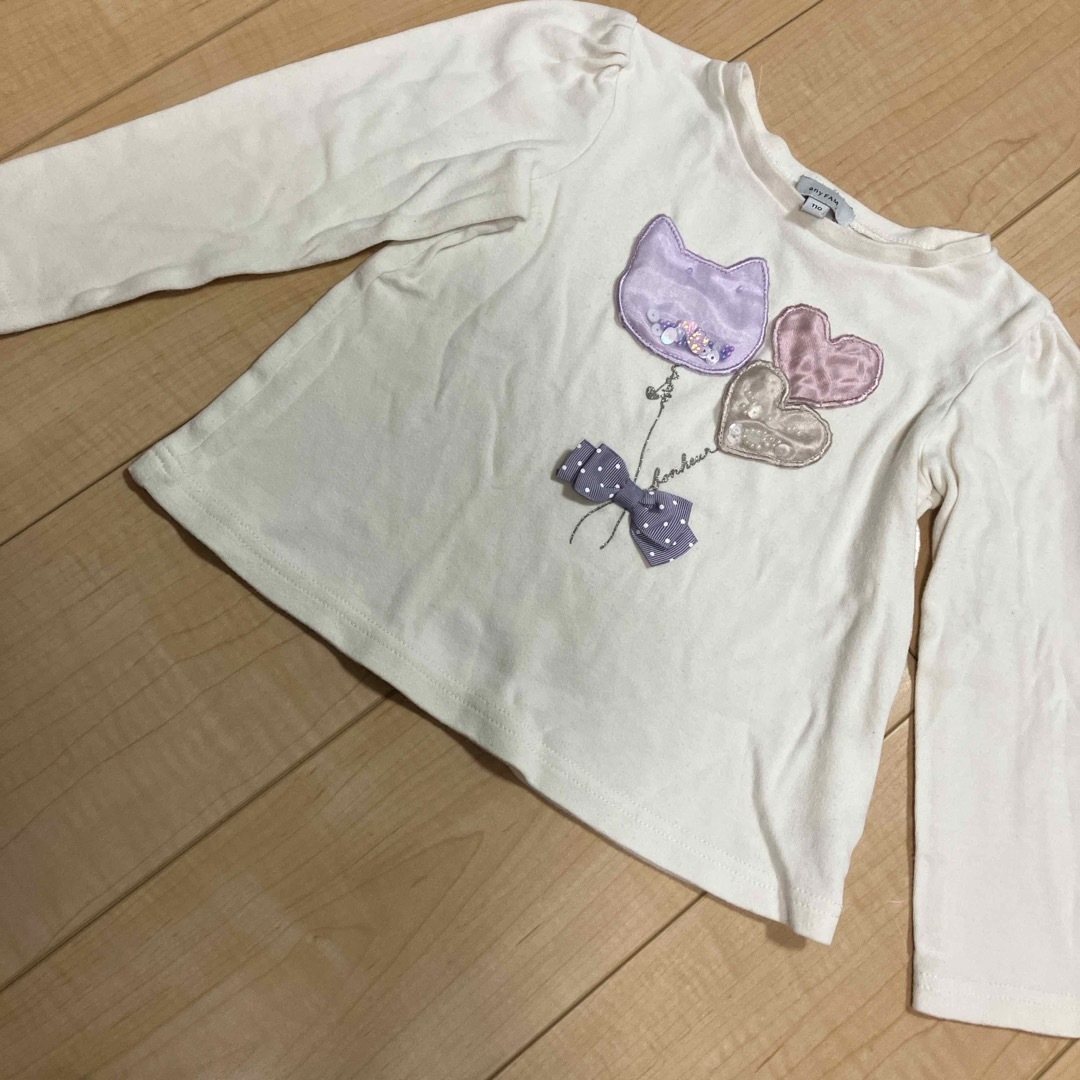 anyFAM(エニィファム)のエニィファムキッズ　110cm 長袖トップス キッズ/ベビー/マタニティのキッズ服女の子用(90cm~)(Tシャツ/カットソー)の商品写真