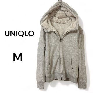 ユニクロ(UNIQLO)のUNIQLO ユニクロ　レディース　ボアパーカー　フリース　長袖　トップス　M(パーカー)