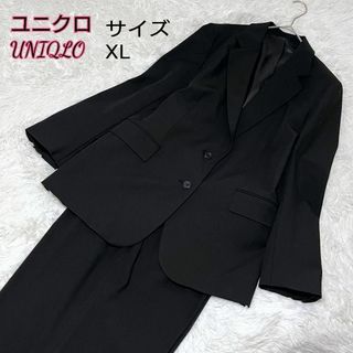 ユニクロ(UNIQLO)のまゆすけ様★ユニクロ★パンツスーツ上下2点セット★XL★フォーマル ブラック(スーツ)