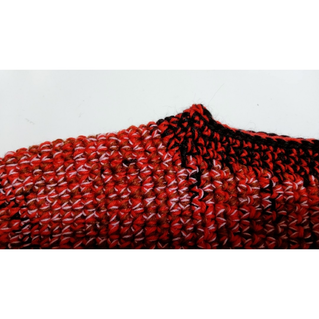 ハンドメイド  手編み  靴下カバー ルームシューズ ③ レディースのレッグウェア(ソックス)の商品写真