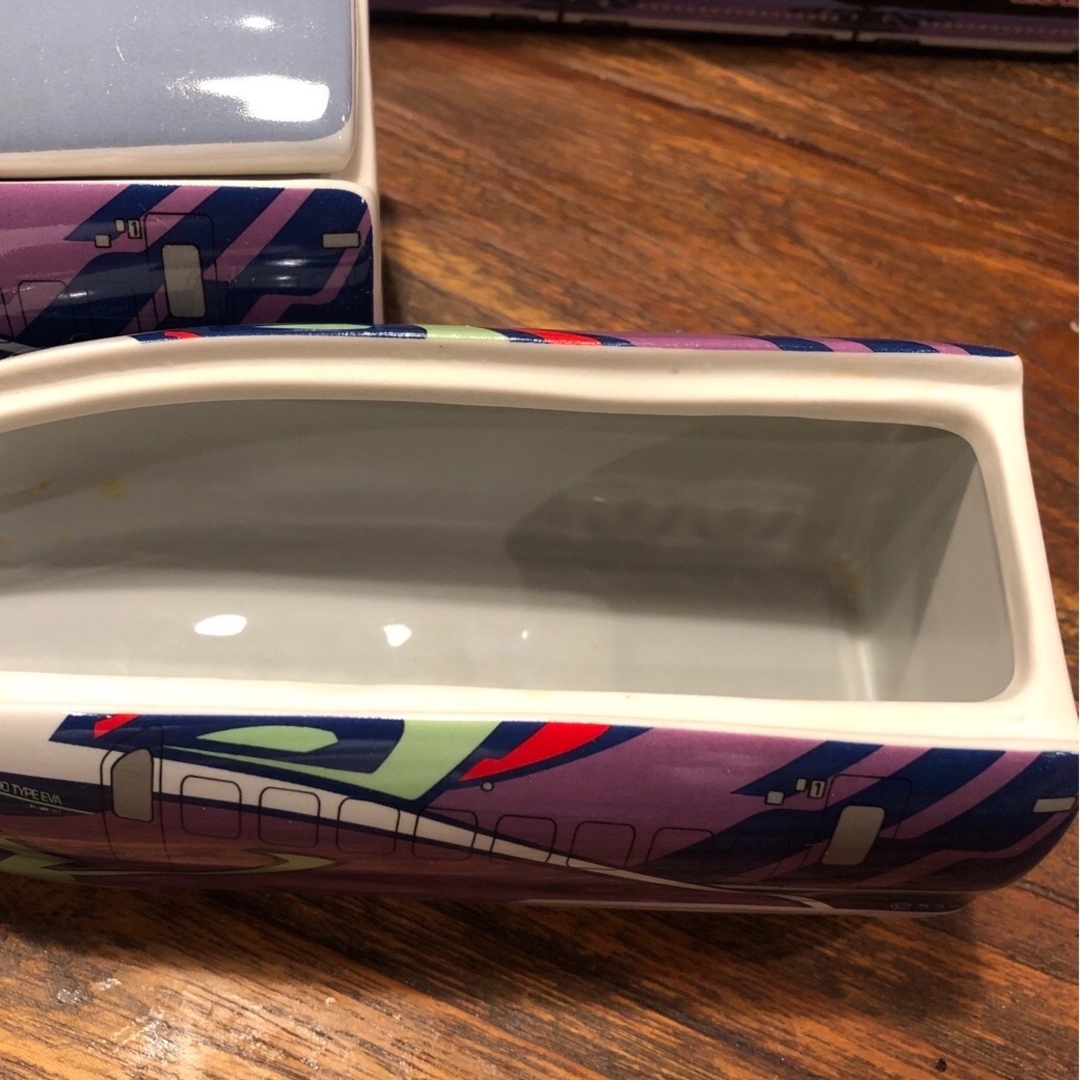 エヴァンゲリオン 山陽新幹線コラボ駅弁 弁当箱陶器2個セットの エヴァンゲリオン 山陽新幹線コラボ駅弁 弁当箱陶器2個セットの