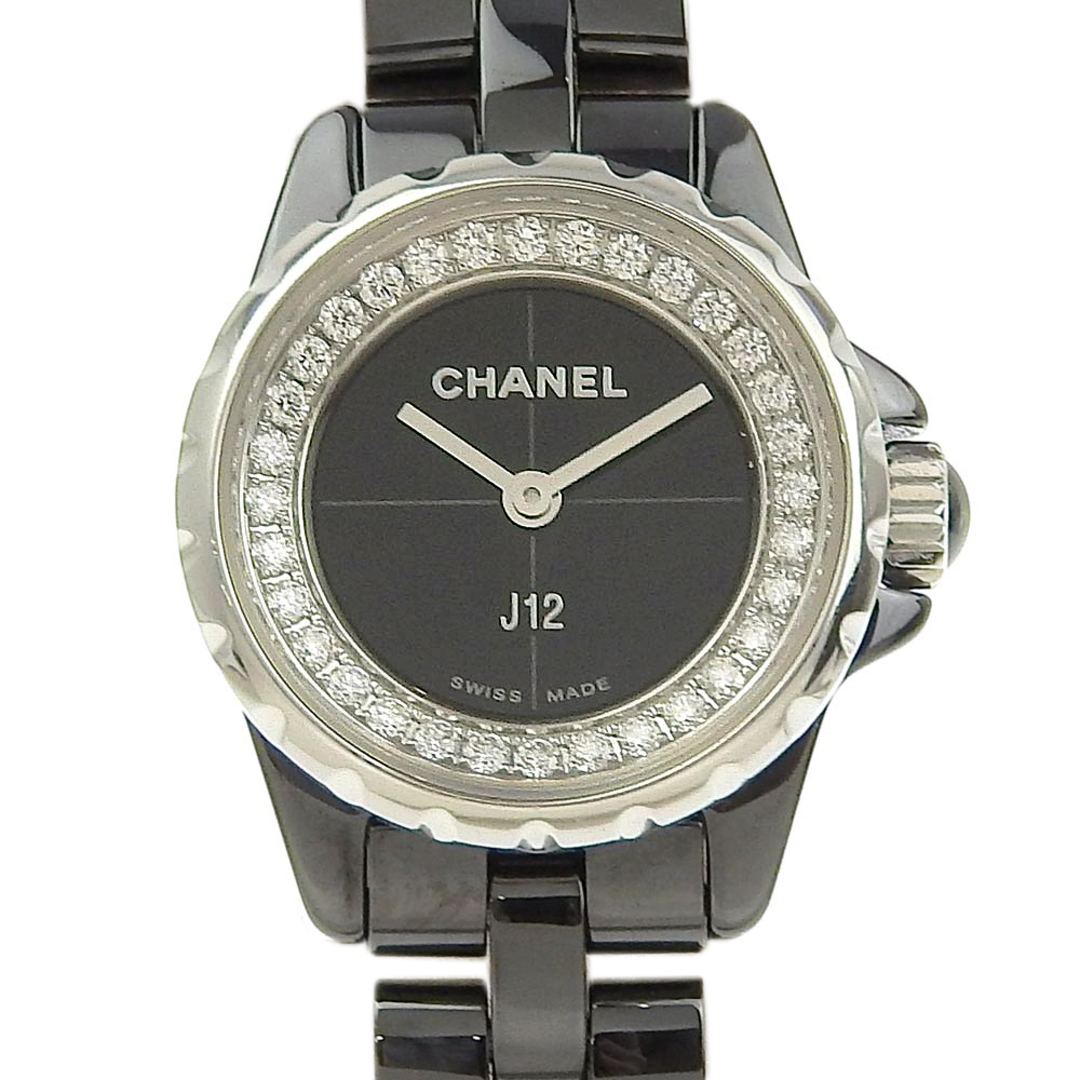 CHANEL(シャネル)の【本物保証】 超美品 シャネル CHANEL J12 XS 19ミリ レディース クォーツ 電池 腕時計 文字盤ダイヤモンド H5235 レディースのファッション小物(腕時計)の商品写真