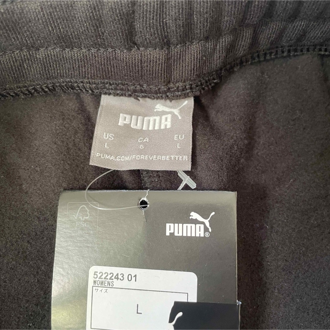 PUMA(プーマ)の(新品)プーマ レディーススウェット　L ブラック　ジャージ レディースのパンツ(その他)の商品写真