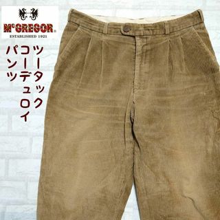 マックレガー(McGREGOR)のマックレガー McGREGOR 太畝コーデュロイ ツータックパンツ(ワークパンツ/カーゴパンツ)