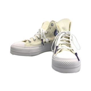 コンバース(CONVERSE)の美品 コンバース CONVERSE ハイカットスニーカー 厚底 レディース 25(スニーカー)