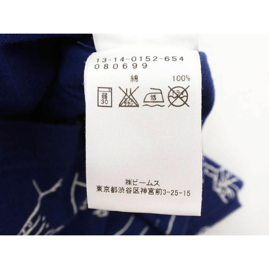 BEAMS(ビームス)のBEAMS BOY ビームスボーイ 総柄 ポケット 長袖 Tシャツ 紺 ◇■ レディース レディースのトップス(Tシャツ(長袖/七分))の商品写真