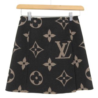 ルイヴィトン(LOUIS VUITTON)のルイヴィトン ジャイアントモノグラム Aライン ミニスカート レディース ブラウン系 LOUIS VUITTON [美品] 【中古】 【アパレル・小物】(ミニスカート)