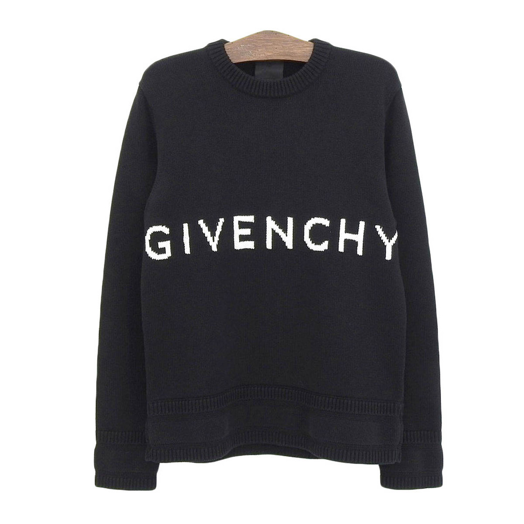 GIVENCHY(ジバンシィ)のジバンシイ ロゴ 4G セーター BM90G9401M メンズ ブラック GIVENCHY 【中古】 【アパレル・小物】 メンズのトップス(ニット/セーター)の商品写真