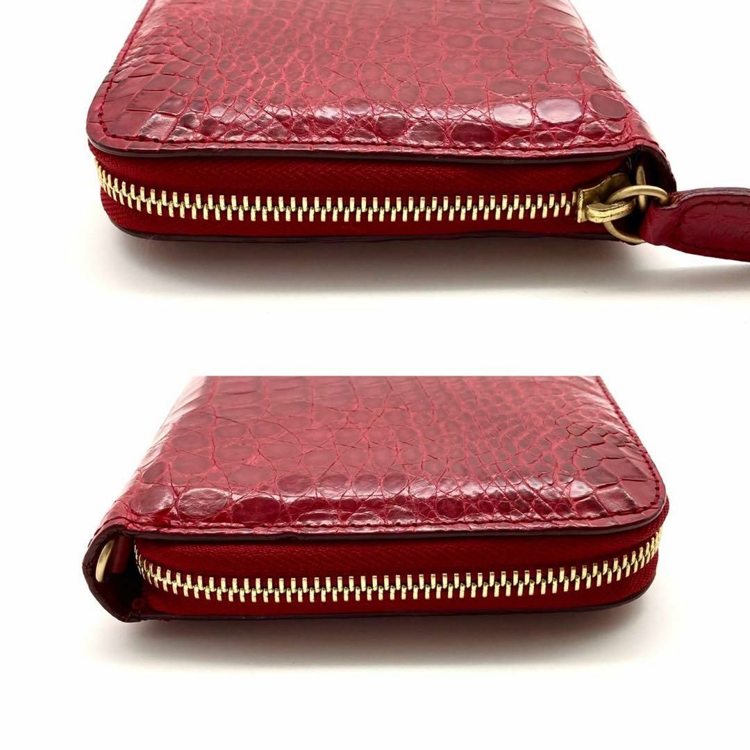 MCM(エムシーエム)のMCM 長財布 クロコダイル チェーンウォレット レッド 60217 レディースのファッション小物(財布)の商品写真