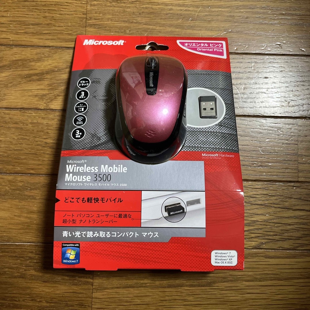 Microsoft(マイクロソフト)のMicrosoft WIRELESS MOBILE MOUSE 3500  スマホ/家電/カメラのPC/タブレット(PC周辺機器)の商品写真