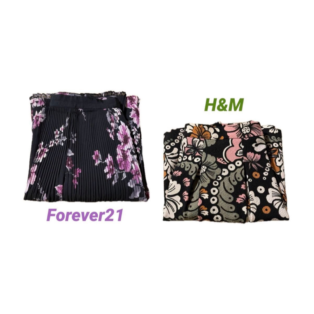 H&M(エイチアンドエム)の☆H&M Forever21 スカート2点セット！ レディーススカートまとめ売り レディースのスカート(ミニスカート)の商品写真