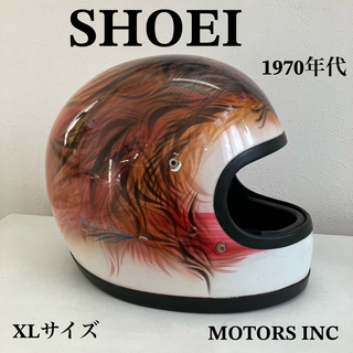 SHOEI ビンテージヘルメット　XLサイズ　白　ライオン　1970年代(ヘルメット/シールド)