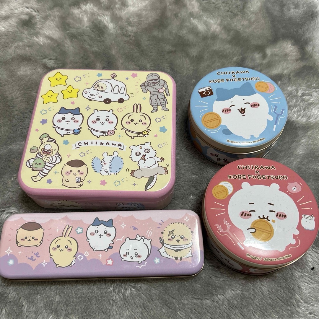 ちいかわギフト缶セット エンタメ/ホビーのおもちゃ/ぬいぐるみ(キャラクターグッズ)の商品写真