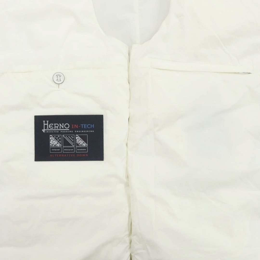 HERNO(ヘルノ)の【中古】ヘルノ Herno ストレッチナイロン 中綿 ジレベスト アイボリー【サイズ48】【メンズ】 メンズのトップス(ベスト)の商品写真