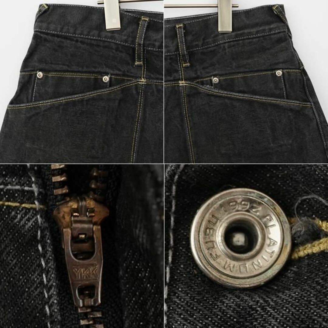 FUBU(フブ)の90s W38 フブ ファットアルバート 刺繍 バギーデニムショートパンツ 黒 メンズのパンツ(ショートパンツ)の商品写真
