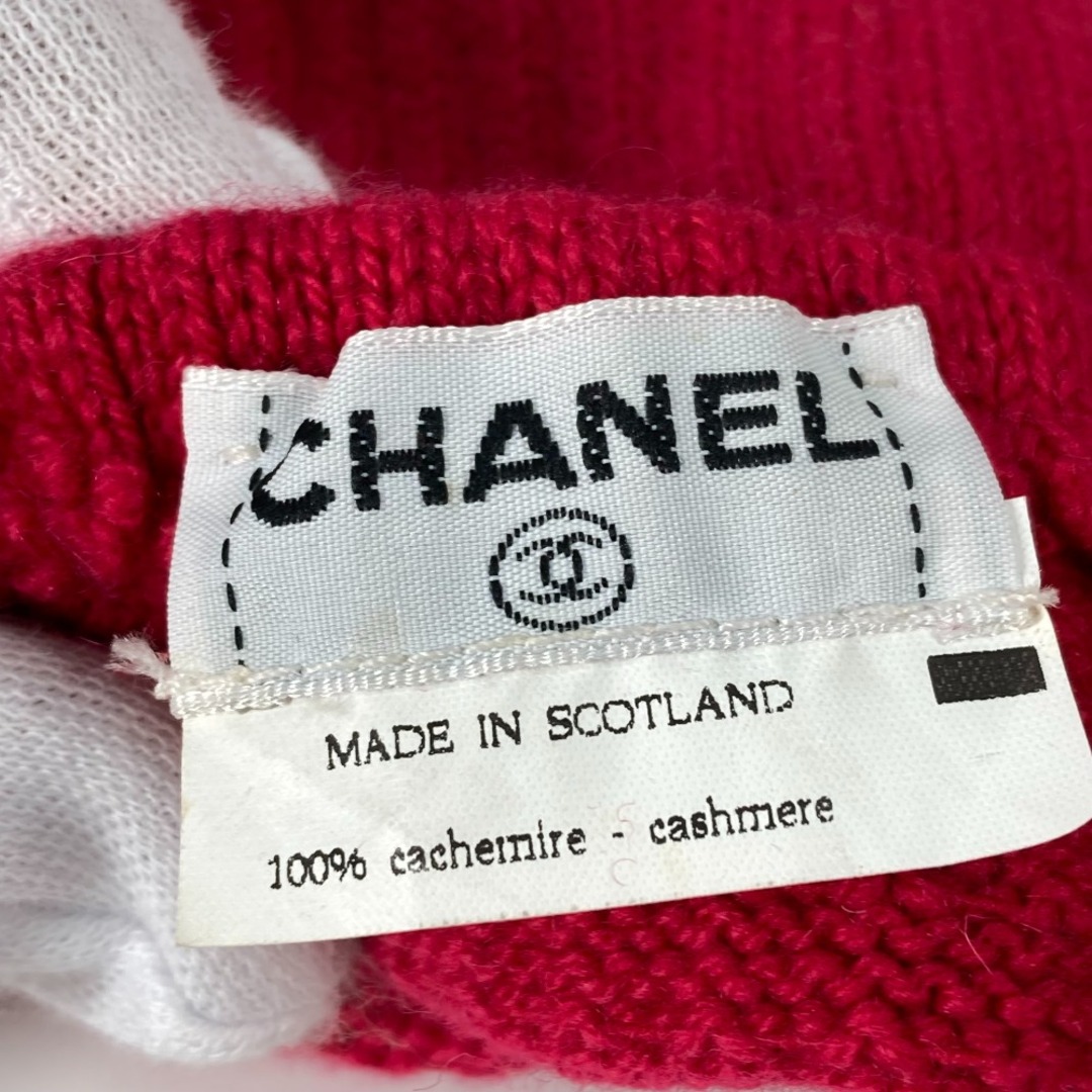 CHANEL(シャネル)のシャネル CHANEL CC ココマーク ロング グローブ 手袋 カシミヤ ピンク レディースのファッション小物(手袋)の商品写真