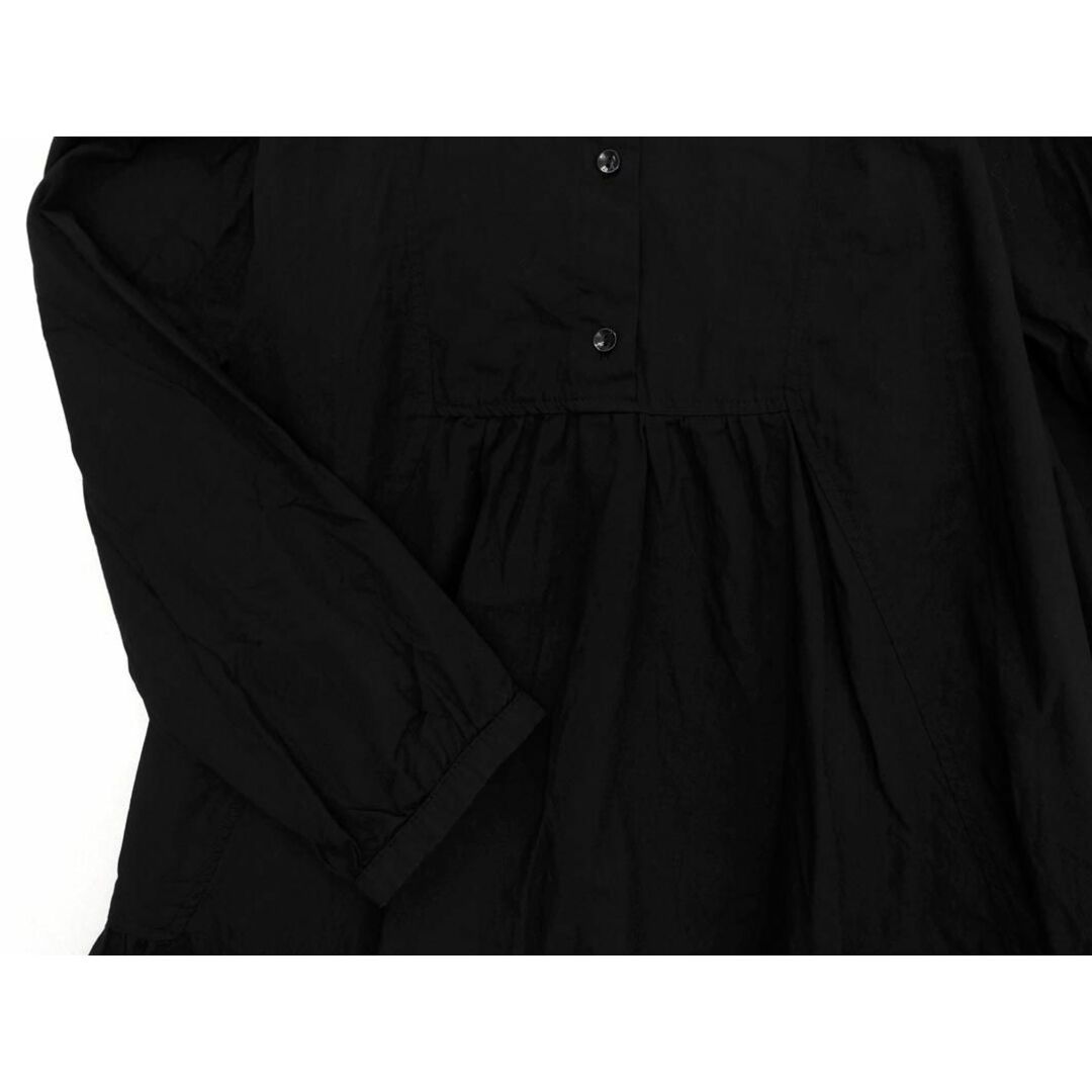 ZARA(ザラ)のZARA ザラ ハーフボタン チュニック シャツ ワンピース sizeS/黒 ◇■ レディース レディースのワンピース(ミニワンピース)の商品写真