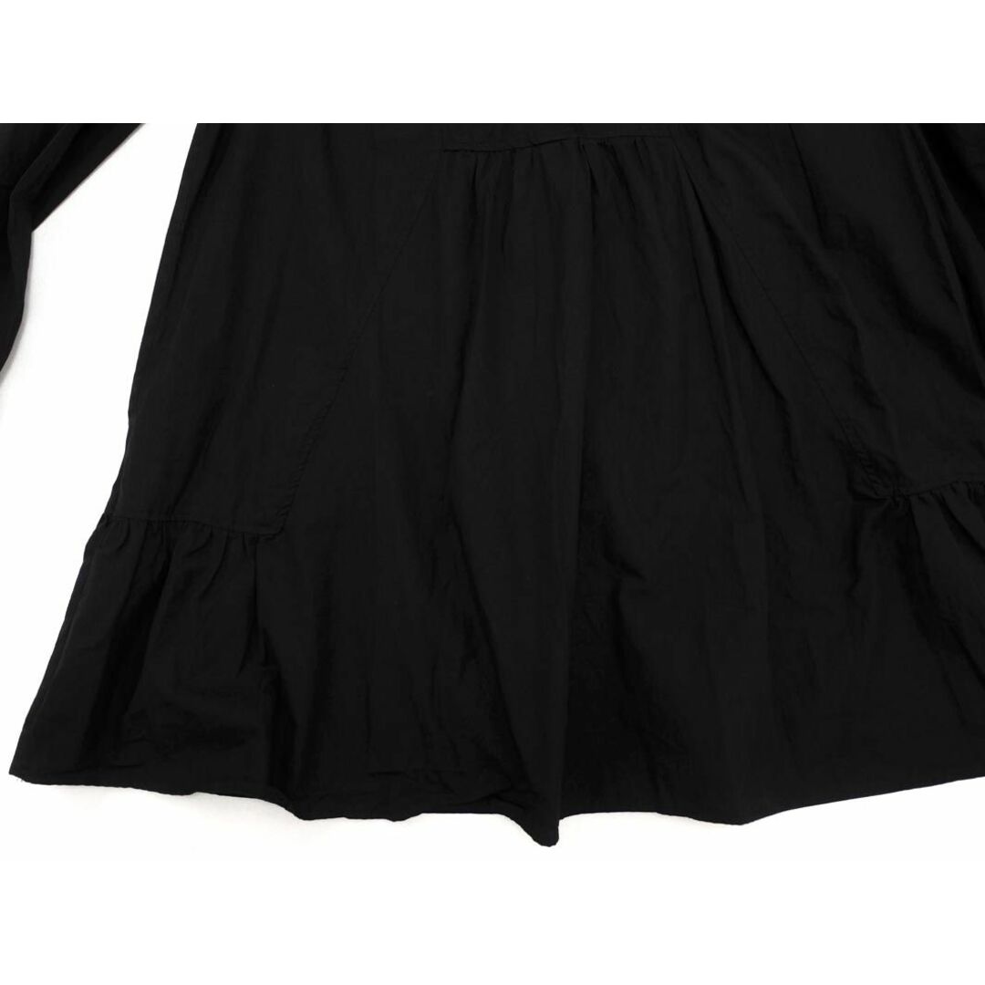 ZARA(ザラ)のZARA ザラ ハーフボタン チュニック シャツ ワンピース sizeS/黒 ◇■ レディース レディースのワンピース(ミニワンピース)の商品写真