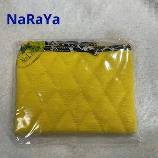 ナラヤ(NaRaYa)のNaRaYa 新品 コスメバッグ ポーチ 黄色 ＋ 豹柄(ポーチ)