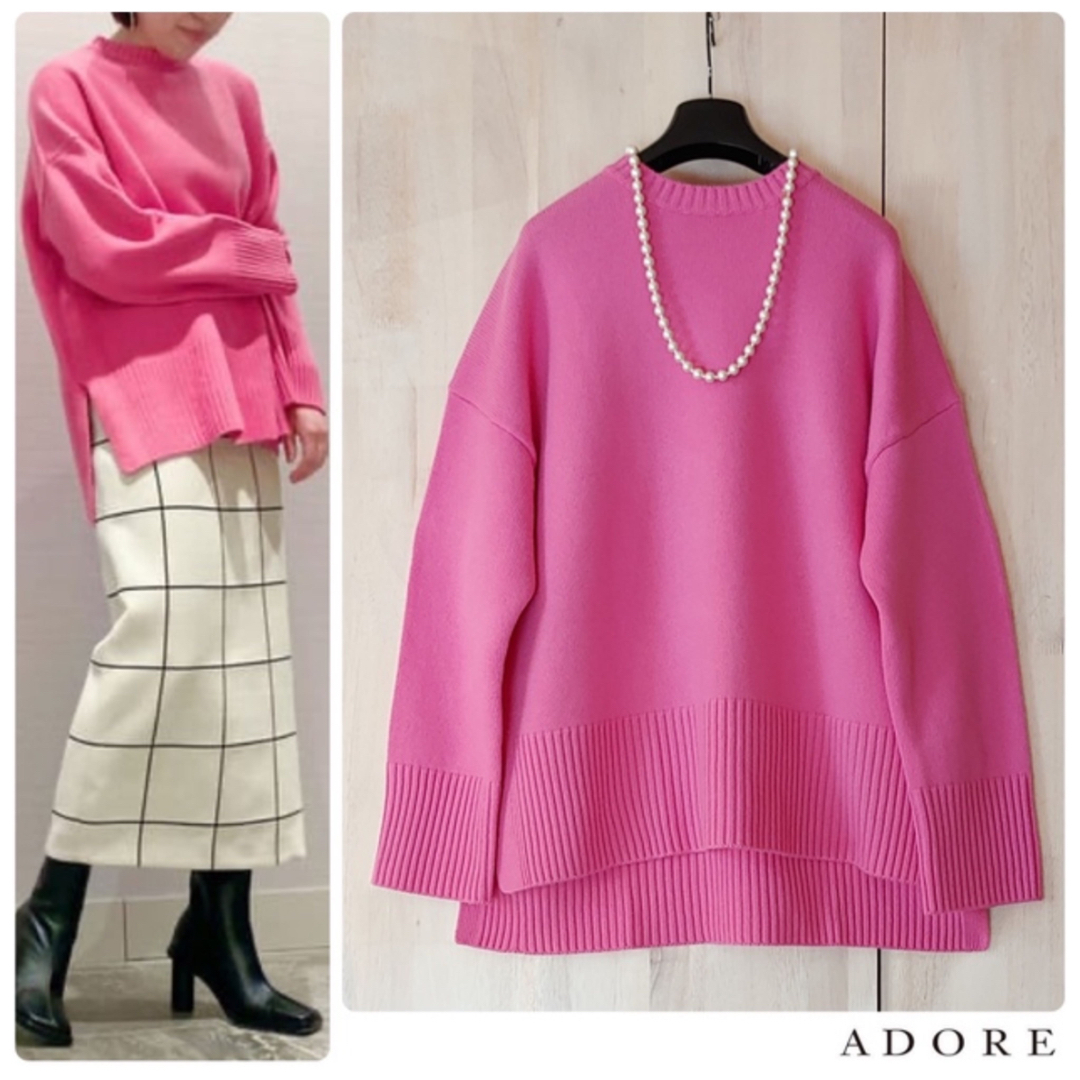 ADORE(アドーア)の◆幻◆ 希少美品 定価4.2万円 ADORE  ウールカシミヤプルオーバーニット レディースのトップス(ニット/セーター)の商品写真