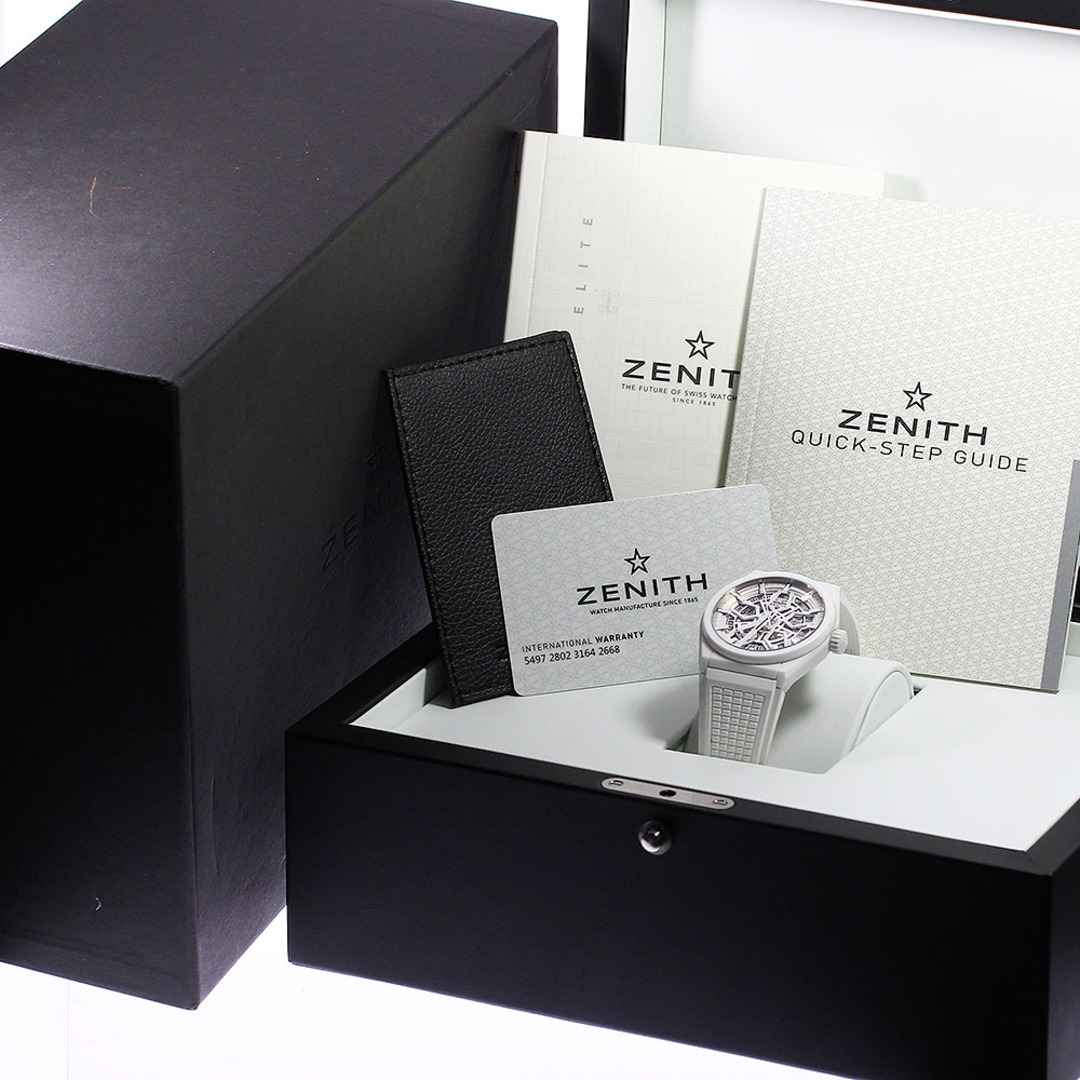 ZENITH(ゼニス)のゼニス ZENITH 49.9002.670/01.R792 デファイ クラシック 白セラミック デイト 自動巻き メンズ 良品 箱・保証書付き_801279 メンズの時計(腕時計(アナログ))の商品写真