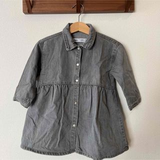 ザラ(ZARA)のzara デニムワンピース　86cm(ワンピース)