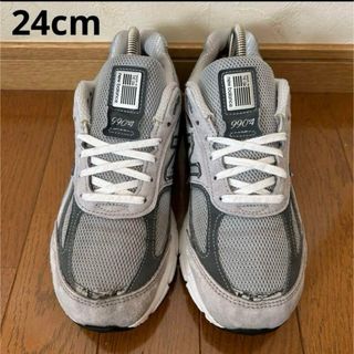 ニューバランス(New Balance)のアメリカUSA製 ニューバランス W990GL4 グレー24cm(スニーカー)