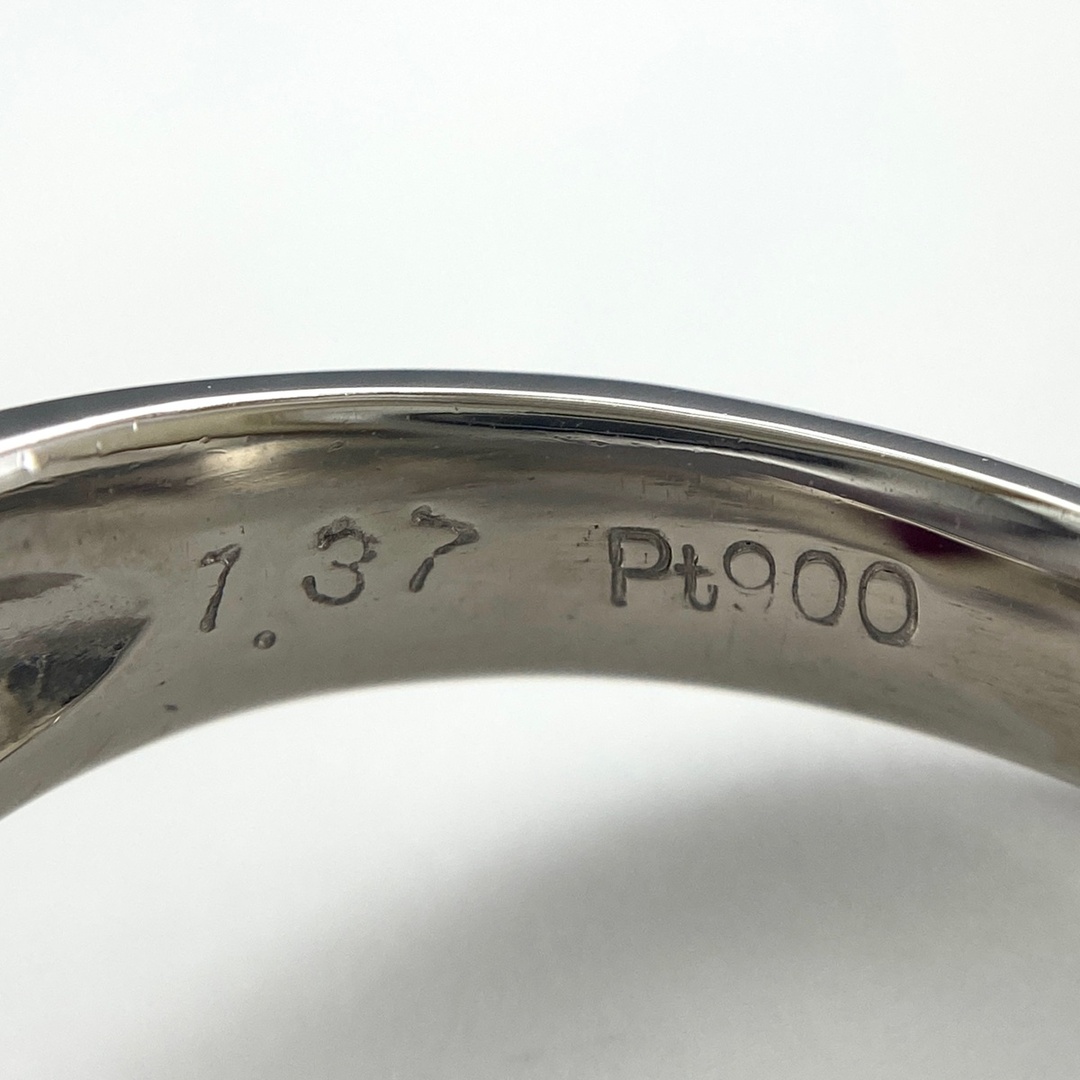 ルビー デザイン リング 10号 Pt900 【中古】 レディースのアクセサリー(リング(指輪))の商品写真