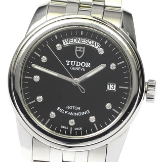 チュードル(Tudor)のチュードル TUDOR 56000 グラマー デイトデイ 10Pダイヤ 自動巻き メンズ _800655(腕時計(アナログ))