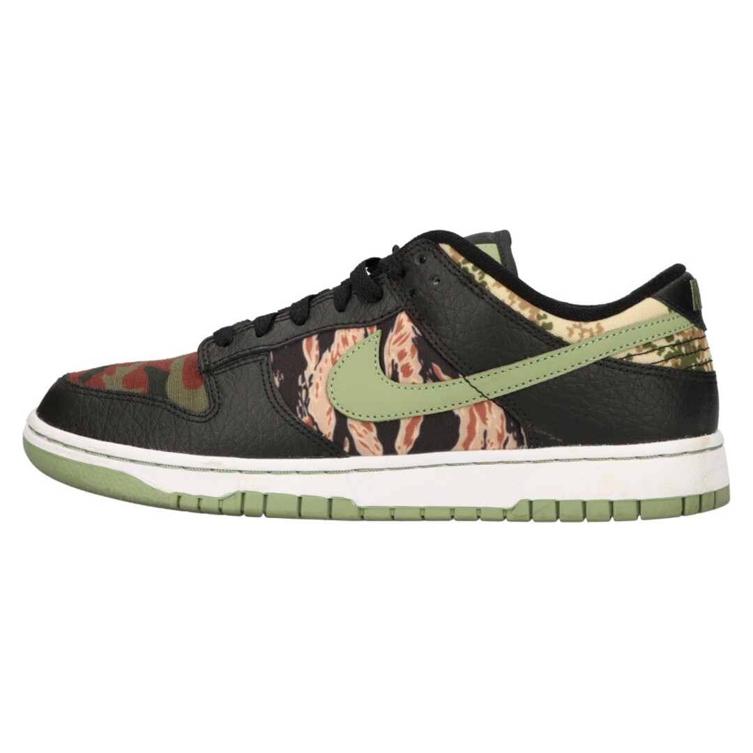 NIKE(ナイキ)のNIKE ナイキ DUNK LOW SE BLACK MULTI CAMO ダンク ローカットスニーカー グリーンカモ マルチ US9.5/27.5cm DH0957-001 メンズの靴/シューズ(スニーカー)の商品写真