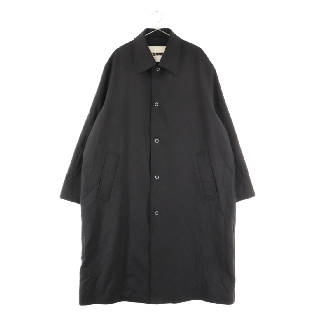 Jil Sander(ジルサンダー)のJIL SANDER ジルサンダー 22AW WOOL SINGLE-BREASTED TAILORED COAT ウールテーラードコート ブラック JSMT430101 メンズのジャケット/アウター(フライトジャケット)の商品写真