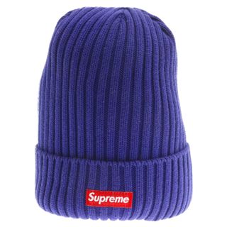 シュプリーム(Supreme)のSUPREME シュプリーム 19SS Overdyed Beanie オーバーダイド リブドビーニー スモール ボックスロゴ ニットキャップ 帽子 パープル(ニット帽/ビーニー)