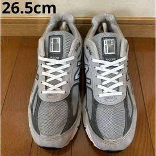 ニューバランス(New Balance)のアメリカUSA製 ニューバランス M990GL4  グレー 26.5cm(スニーカー)