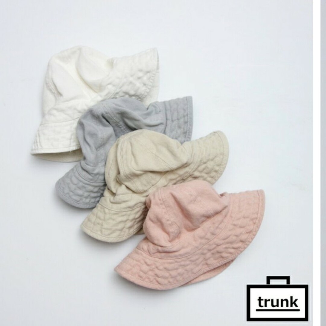 TRUNK(トランク)のtrunk　ハット 無地 ベージュ 帽子 韓国子供服 キッズ/ベビー/マタニティのこども用ファッション小物(帽子)の商品写真