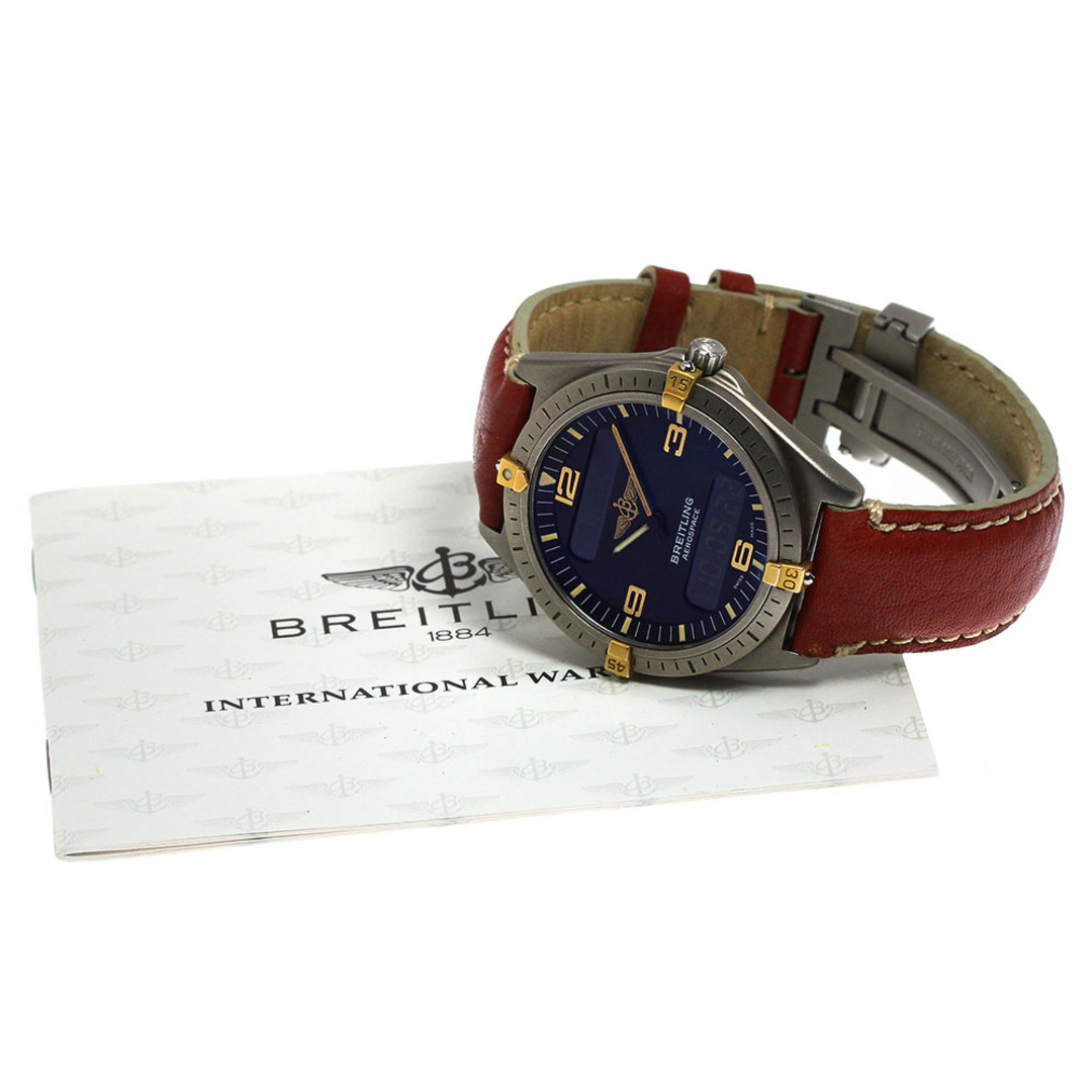 BREITLING(ブライトリング)のブライトリング BREITLING F56061 エアロスペース デジアナ クォーツ メンズ 保証書付き_802326 メンズの時計(腕時計(アナログ))の商品写真