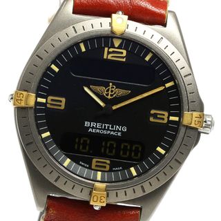 ブライトリング(BREITLING)のブライトリング BREITLING F56061 エアロスペース デジアナ クォーツ メンズ 保証書付き_802326(腕時計(アナログ))