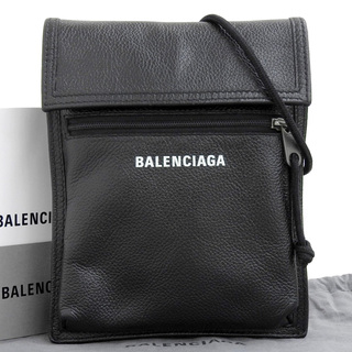 バレンシアガ(Balenciaga)の【本物保証】 布袋・保付 超美品 バレンシアガ BALENCIAGA ストラップ スモール ポーチ ロゴ ショルダーバッグ ショルダーポーチ 532298(ショルダーバッグ)