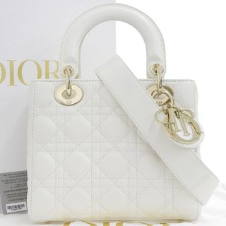 クリスチャンディオール(Christian Dior)の【本物保証】 箱・布袋・保付 超美品 クリスチャン ディオール CHRISTIAN DIOR レディディオール スモール 2WAYバッグ ハンド 斜め掛け(ハンドバッグ)