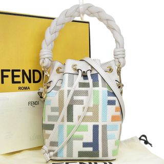 フェンディ(FENDI)の【本物保証】 箱・布袋・保付 新品同様 フェンディ FENDI モントレゾール ミニバッグ 巾着バッグ FF柄 ショルダーバッグ 8BS010 ANXC(ショルダーバッグ)