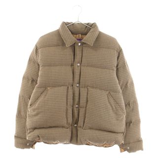 ザノースフェイス(THE NORTH FACE)のTHE NORTH FACE PURPLE LABEL ノースフェイスパープルレーベル ポリエステルウールジップアップダウンジャケット 千鳥格子柄 ブラウン ウィメンズ ND2863N(ダウンジャケット)