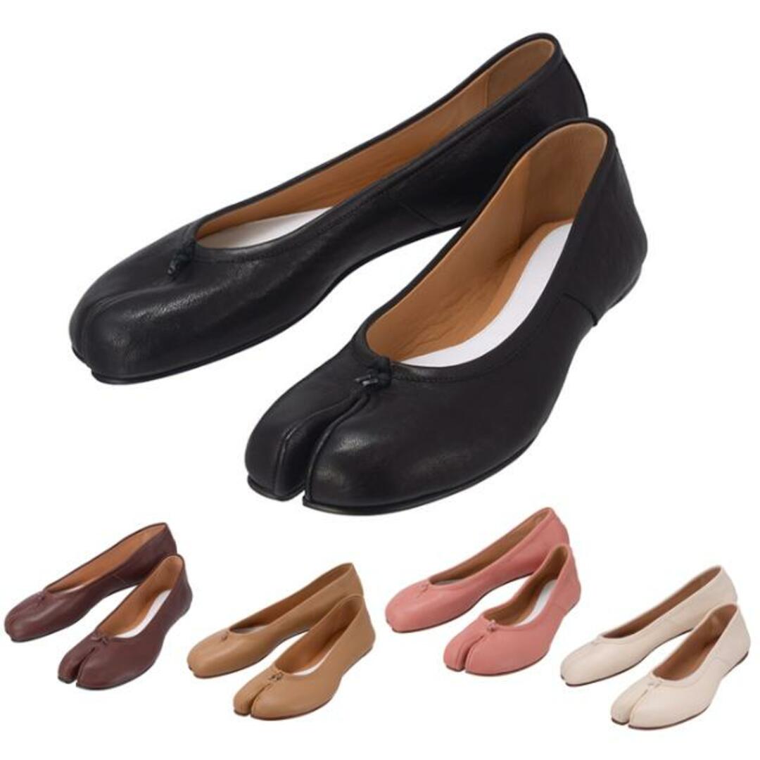 Maison Margiela メゾン マルジェラ Tabi ballerina shoes S58WZ0042 P3753 T8013 / T2148 /  T4091 / T4155 /  T1003 レディース フラットシューズ NKN mgl0214 3.ベージュ 37 レディースの靴/シューズ(バレエシューズ)の商品写真