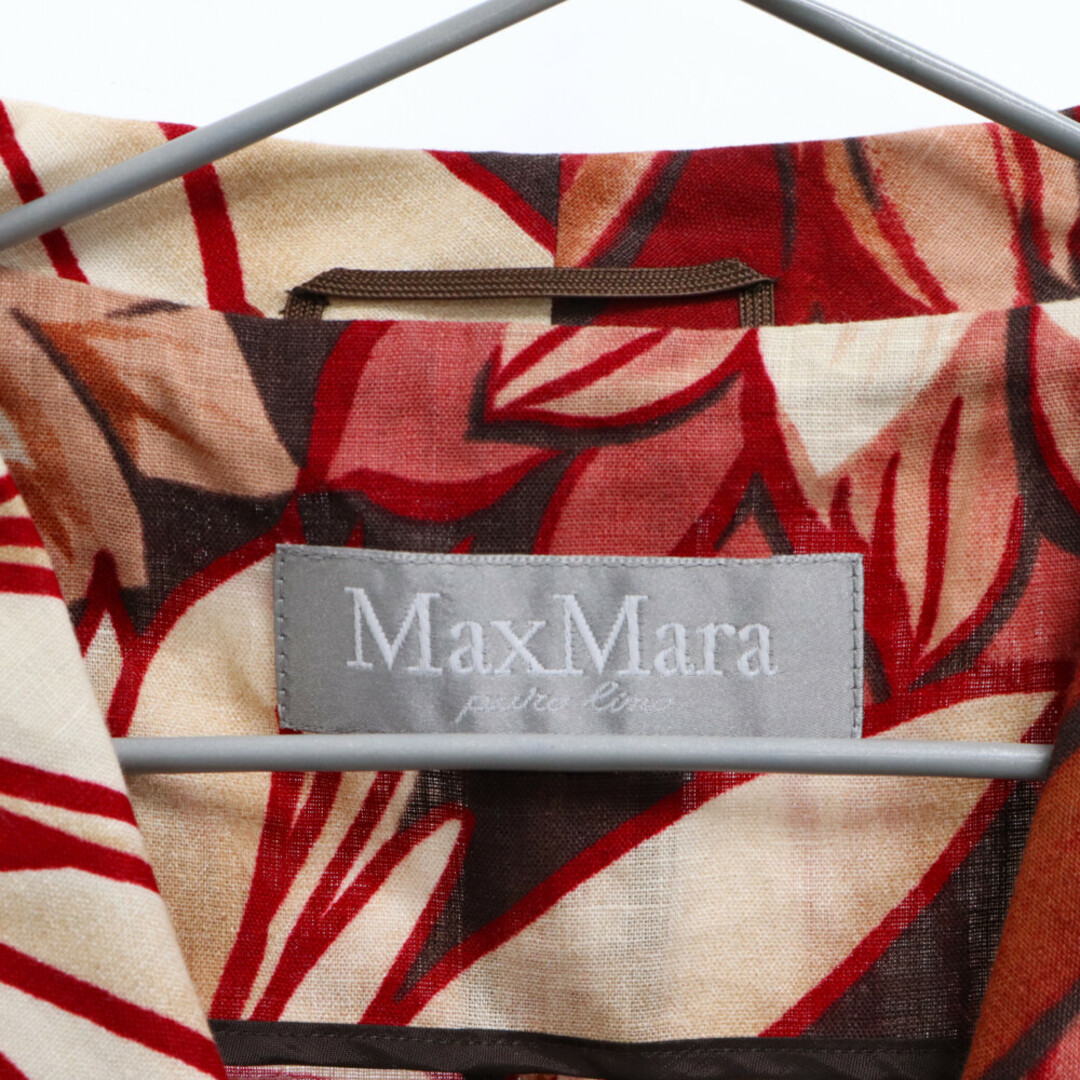 Max Mara(マックスマーラ)のMaxMara マックスマーラ リネン テーラードデザイン 総柄シャツジャケット マルチ レディース レディースのジャケット/アウター(テーラードジャケット)の商品写真