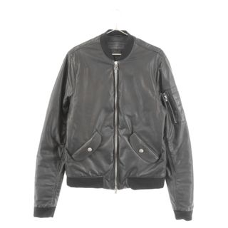 クロムハーツ(Chrome Hearts)のCHROME HEARTS クロムハーツ UNCLESLAM V2 LTHR MA-1 ボンバーレザージャケット ブルゾン ブラック(フライトジャケット)