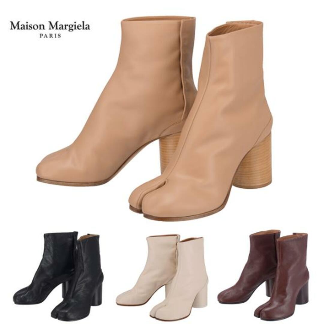Maison Margiela メゾン マルジェラ Stivaletto S58WU0260 P3753 T4091 / T8013 / T1003 / T2148 足袋ブーツ タビ Tabi ショートブーツ 売れ筋 人気 NKN mgl0215 1.ベージュ 40 レディースの靴/シューズ(ブーツ)の商品写真
