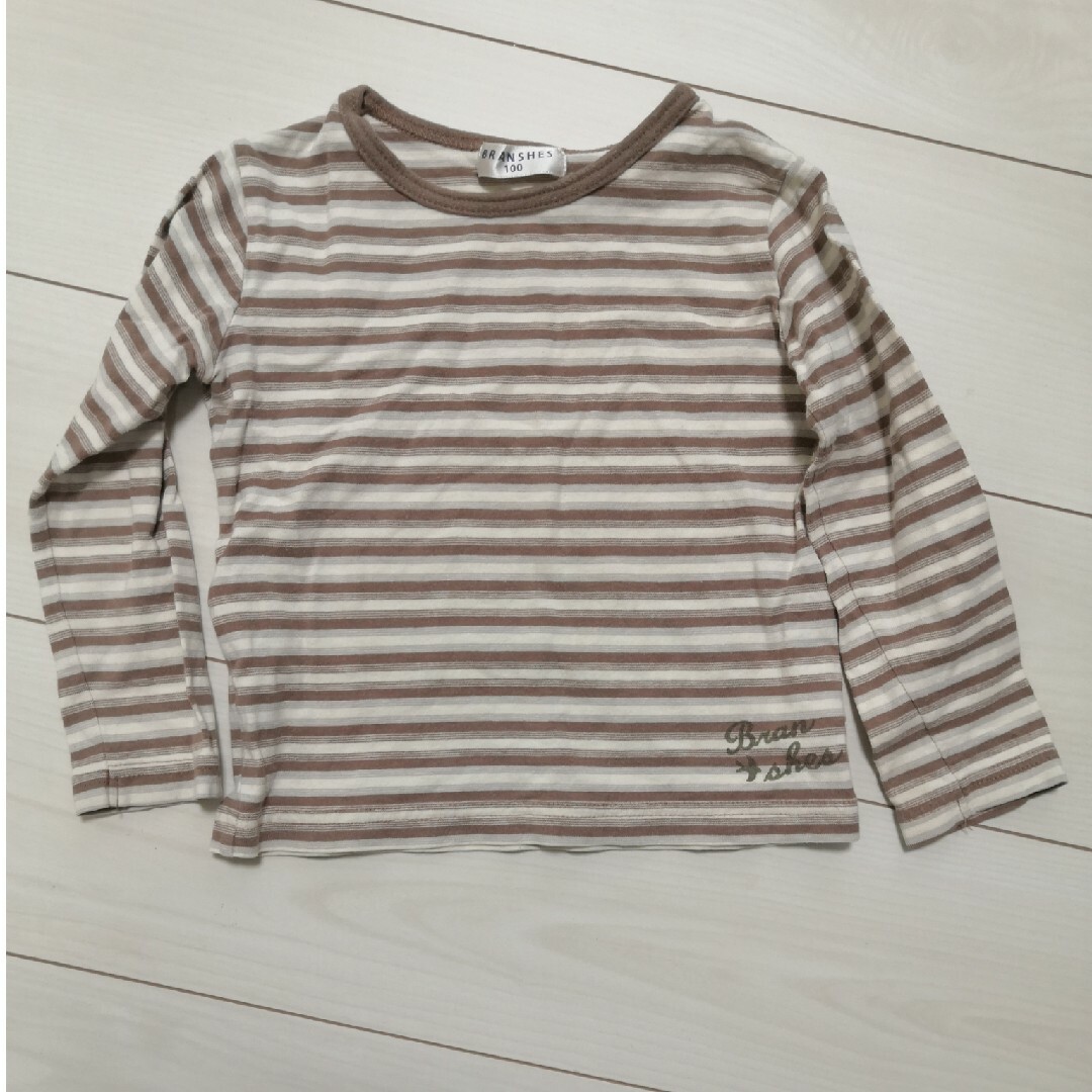 Branshes(ブランシェス)の【2枚で300円】長袖Tシャツ キッズ/ベビー/マタニティのキッズ服男の子用(90cm~)(Tシャツ/カットソー)の商品写真