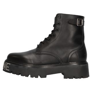 celine - CELINE セリーヌ BULKY BOOTS バルキー レースアップブーツ スタッズ付きアウトソール 345983579C ブラック