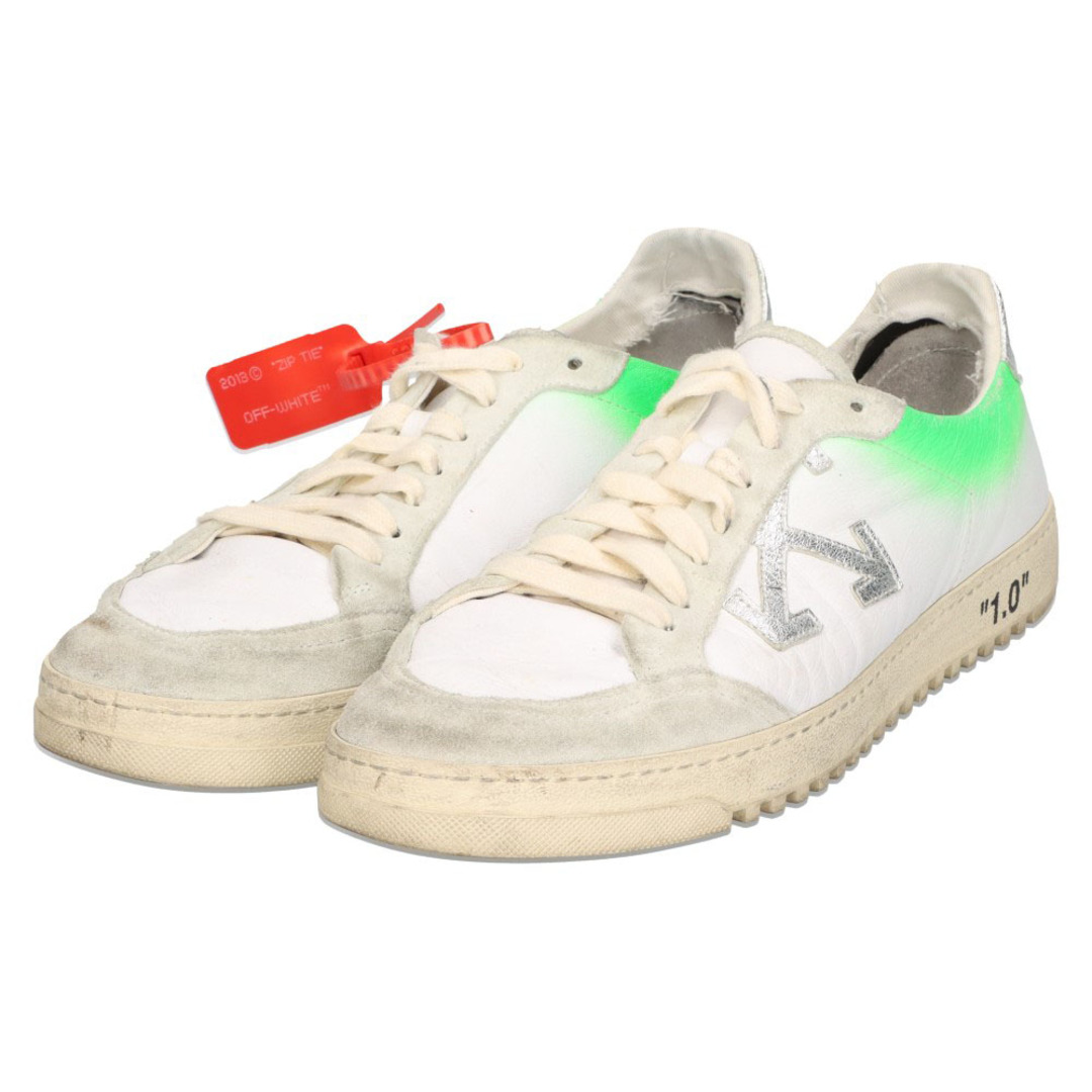 OFF-WHITE(オフホワイト)のOFF-WHITE オフホワイト 19AW 2.0 SNEAKER スエード レザー ローカットスニーカー ホワイト OMIA042E19D68048 メンズの靴/シューズ(スニーカー)の商品写真