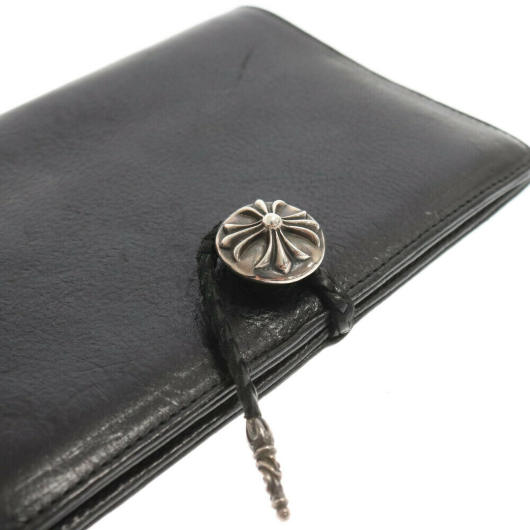 Chrome Hearts(クロムハーツ)のCHROME HEARTS クロムハーツ AGENDA PLAIN アジェンダ クロスボールレザーブレイド手帳カバー メンズのアクセサリー(その他)の商品写真