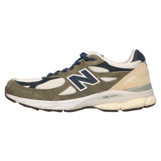 ニューバランス(New Balance)のNew Balance ニューバランス M990TO3 V3 スエード ロゴ ローカットスニーカー カーキ US9.5/27.5cm(スニーカー)