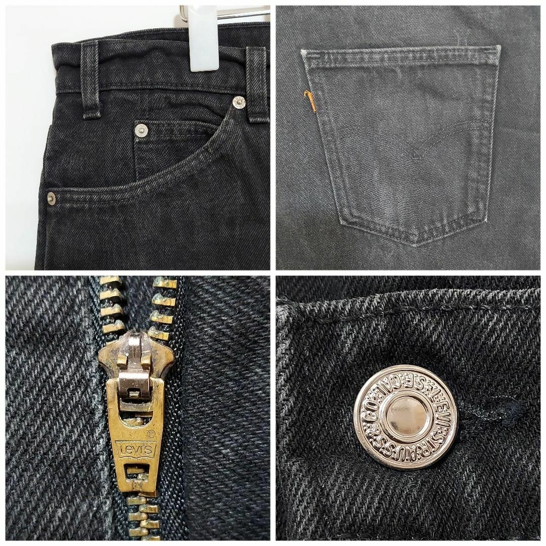 W40 Levi's リーバイス550 ブラックデニム パンツ 90s USA製